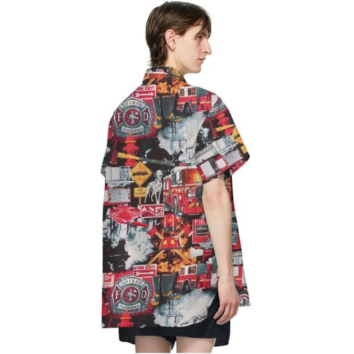 Gearhuman 3D Firefighter Hawaii Shirt - Image 3