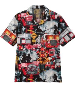 Gearhuman 3D Firefighter Hawaii Shirt