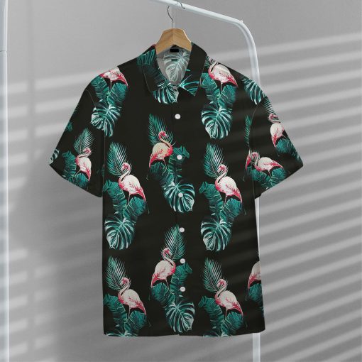 Gearhuman 3D Floral Flamingo Hawaii Shirt - Image 6