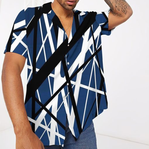 Gearhuman 3D Blue Frankenstrat Strings Hawaii Shirt 5 Gearhuman 3D Blue Frankenstrat Strings Hawaii Shirt - Image 5