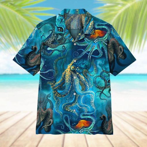 Gearhuman 3D Blue Ocean Octopus Hawaii Shirt 11 Gearhuman 3D Blue Ocean Octopus Hawaii Shirt - Image 11