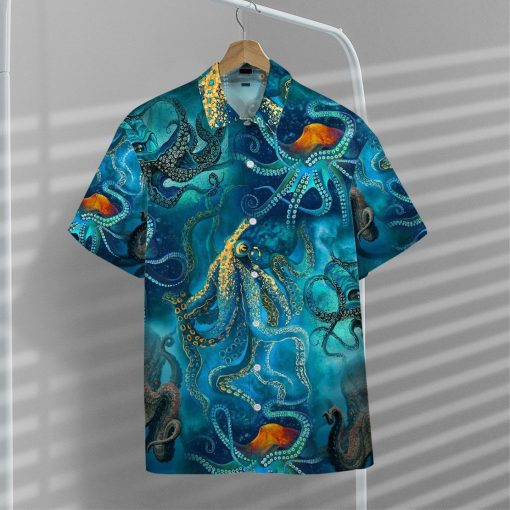 Gearhuman 3D Blue Ocean Octopus Hawaii Shirt 13 Gearhuman 3D Blue Ocean Octopus Hawaii Shirt - Image 13