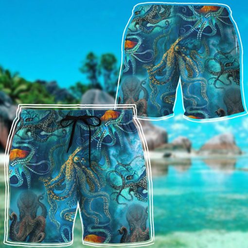 Gearhuman 3D Blue Ocean Octopus Hawaii Shirt 12 Gearhuman 3D Blue Ocean Octopus Hawaii Shirt - Image 12