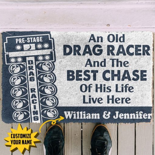 Gearhuman 3D Drag Racing Custom Name Doormat - Image 2
