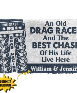 Gearhuman 3D Drag Racing Custom Name Doormat