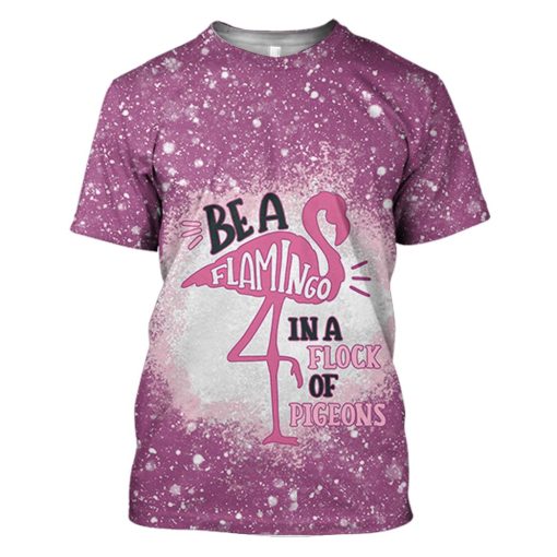 Gearhuman 3D Be A Flamingo In A Flock Of Pigeons Twinkle Tshirt Hoodie Apparel - Image 3