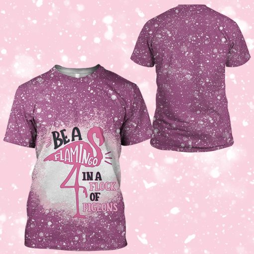 Gearhuman 3D Be A Flamingo In A Flock Of Pigeons Twinkle Tshirt Hoodie Apparel - Image 11