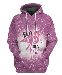 Gearhuman 3D Be A Flamingo In A Flock Of Pigeons Twinkle Tshirt Hoodie Apparel