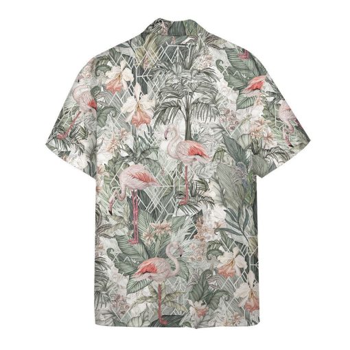 Gearhuman 3D Flamingos Tropical Jungle Hawaii Shirt - Image 3