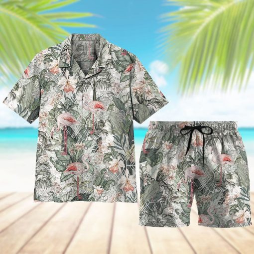 Gearhuman 3D Flamingos Tropical Jungle Hawaii Shirt - Image 9