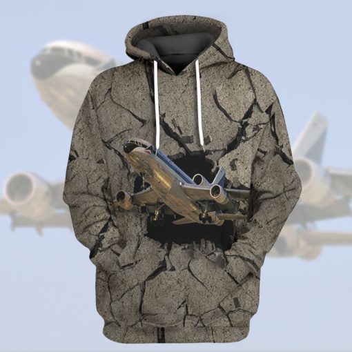 Gearhuman 3D Aircraft Going Through Tshirt Hoodie Apparel 9 Gearhuman 3D Aircraft Going Through Tshirt Hoodie Apparel - Image 9