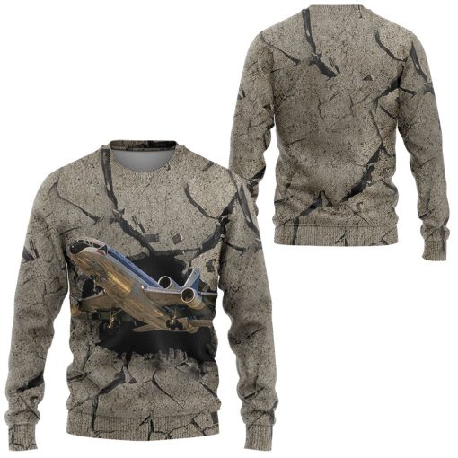 Gearhuman 3D Aircraft Going Through Tshirt Hoodie Apparel 6 Gearhuman 3D Aircraft Going Through Tshirt Hoodie Apparel - Image 6