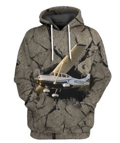 Gearhuman 3D Cessna Flying Through Tshirt Hoodie Apparel