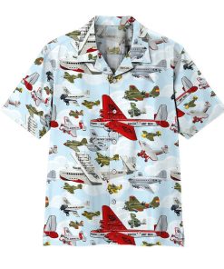 Gearhuman 3D Aircraft Pattern Hawaii Shirt