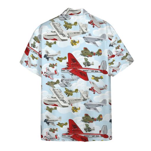 Gearhuman 3D Aircraft Pattern Hawaii Shirt - Image 3