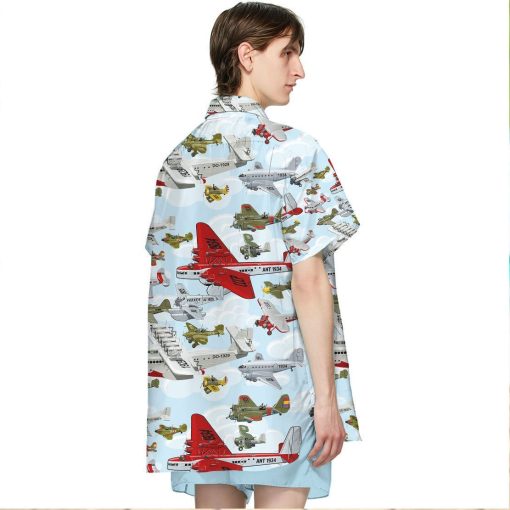Gearhuman 3D Aircraft Pattern Hawaii Shirt - Image 7