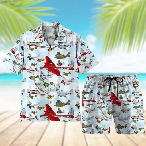 Gearhuman 3D Aircraft Pattern Hawaii Shirt - Image 9