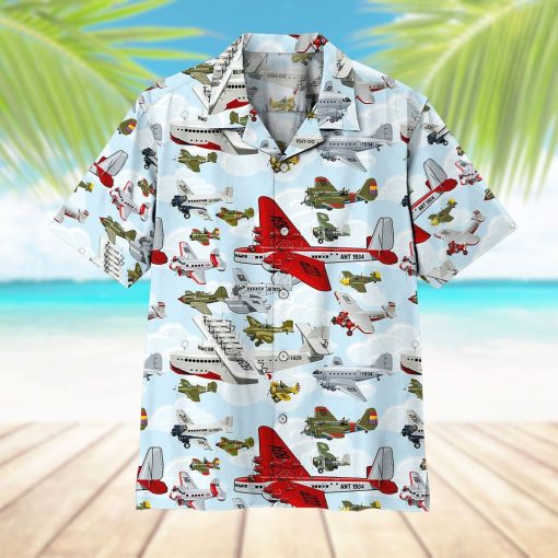 Gearhuman 3D Aircraft Pattern Hawaii Shirt - Image 13