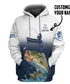 Gearhuman 3D Fishing Saved Me Custom Name Tshirt Hoodie Apparel