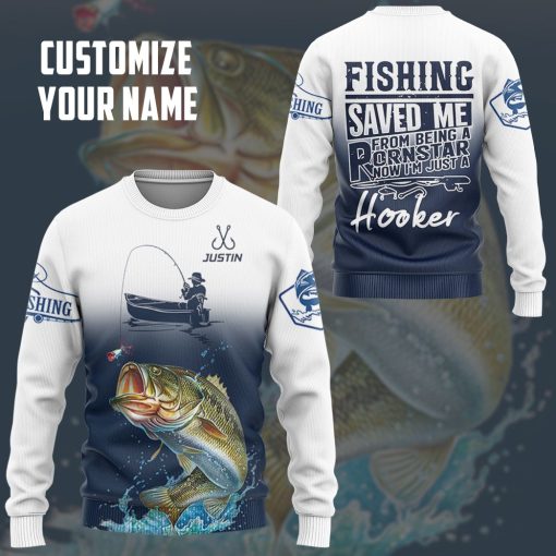 Gearhuman 3D Fishing Saved Me Custom Name Tshirt Hoodie Apparel 10 Gearhuman 3D Fishing Saved Me Custom Name Tshirt Hoodie Apparel - Image 10