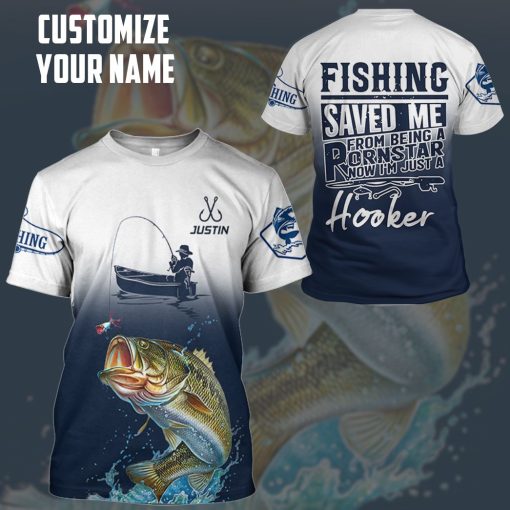 Gearhuman 3D Fishing Saved Me Custom Name Tshirt Hoodie Apparel 11 Gearhuman 3D Fishing Saved Me Custom Name Tshirt Hoodie Apparel - Image 11