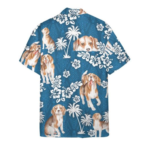 Gearhuman 3D Beagle Dogs Hawaii Shirt - Image 2