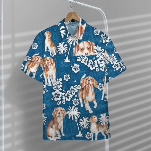 Gearhuman 3D Beagle Dogs Hawaii Shirt - Image 6