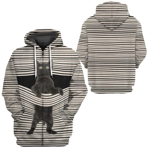 Gearhuman 3D Black Cat Tshirt Hoodie Apparel 8 Gearhuman 3D Black Cat Tshirt Hoodie Apparel - Image 8