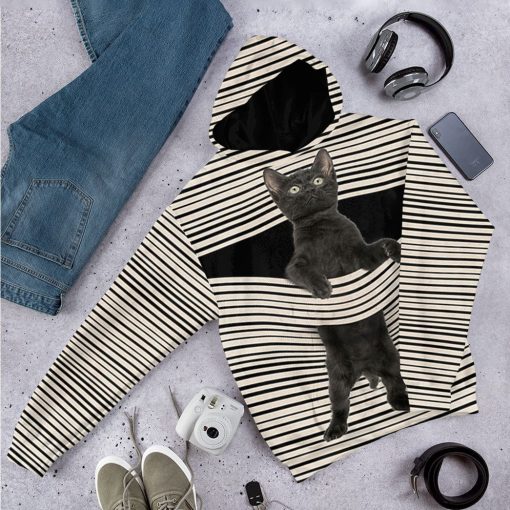 Gearhuman 3D Black Cat Tshirt Hoodie Apparel 12 Gearhuman 3D Black Cat Tshirt Hoodie Apparel - Image 12