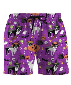 Gearhuman 3D Boston Terrier Halloween Shorts