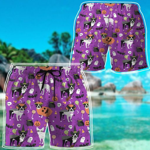 Gearhuman 3D Boston Terrier Halloween Shorts - Image 6