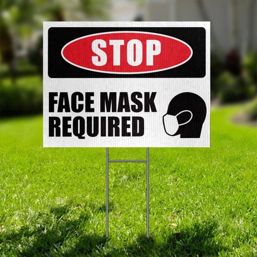 Gearhuman 3D Face Mask Require Yard Sign - Image 3