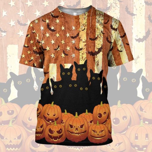 Gearhuman 3D American Black Cat Tshirt Hoodie Apparel 11 Gearhuman 3D American Black Cat Tshirt Hoodie Apparel - Image 11