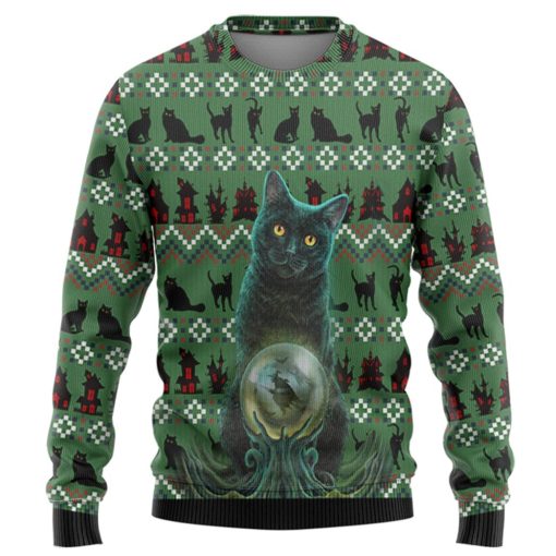 Gearhuman 3D Black Cat Ugly Pattern Tshirt Hoodie 2 Gearhuman 3D Black Cat Ugly Pattern Tshirt Hoodie - Image 2