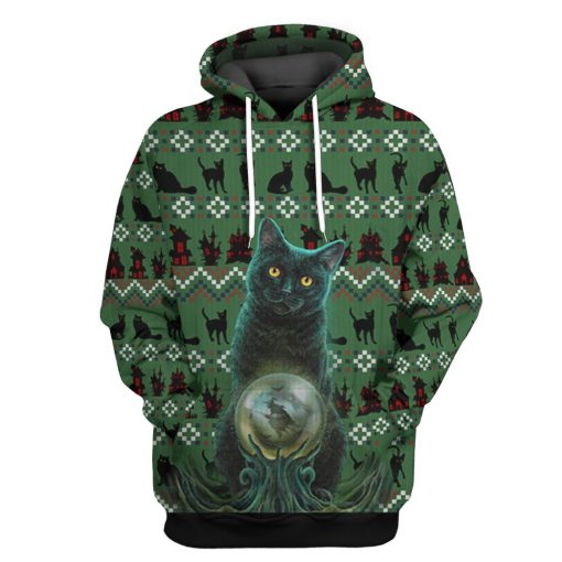 Gearhuman 3D Black Cat Ugly Pattern Tshirt Hoodie 1 Gearhuman 3D Black Cat Ugly Pattern Tshirt Hoodie