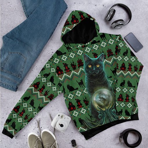 Gearhuman 3D Black Cat Ugly Pattern Tshirt Hoodie 12 Gearhuman 3D Black Cat Ugly Pattern Tshirt Hoodie - Image 12