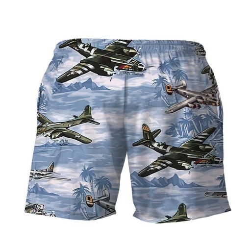 Gearhuman 3D Aircrafts Custom Men Shorts 2 Gearhuman 3D Aircrafts Custom Men Shorts - Image 2