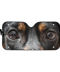 Gearhuman 3D Dachshund Dog Eyes Custom Car Auto Sunshade