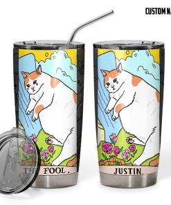 Gearhuman 3D Crying Cat Meme The Fool Tarot Custom Name Tumbler