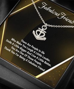 Alternative view of Friendship Day Fabulous Friend Custom Love Knot Necklace With Message Card