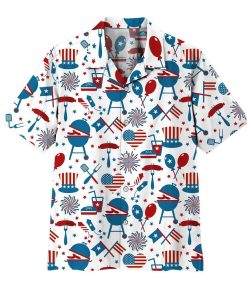 Gearhuman 3D 4th Of July Hawaii Shirt ZK1106218 Hawai Shirt Short Sleeve Shirt S