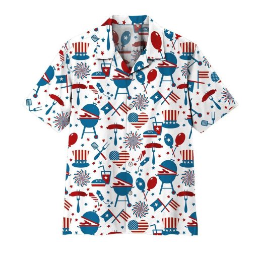 Gearhuman 3D 4th Of July Hawaii Shirt 1 Gearhuman 3D 4th Of July Hawaii Shirt ZK1106218 Hawai Shirt Short Sleeve Shirt S