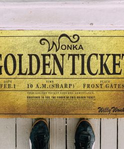 Gearhuman 3D A Top Chocolate Factory Visit Ticket Doormat ZK1006218 Doormat 