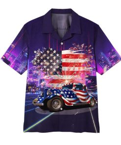 Gearhuman 3D American Flag Hot Rod Hawaii Shirt ZK2206213 Short Sleeve Shirt Short Sleeve Shirt S