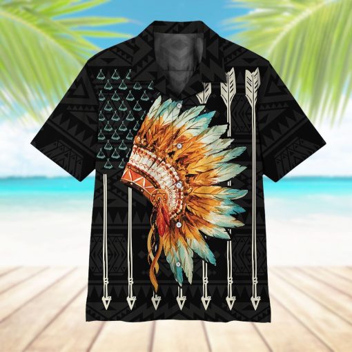Gearhuman 3D American Native Flag Hawaii Shirt 5 Gearhuman 3D American Native Flag Hawaii Shirt ZK2406213 Short Sleeve Shirt