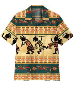 Gearhuman 3D American Native Hawaii Shirt ZK1705213 Hawai Shirt Short Sleeve Shirt S