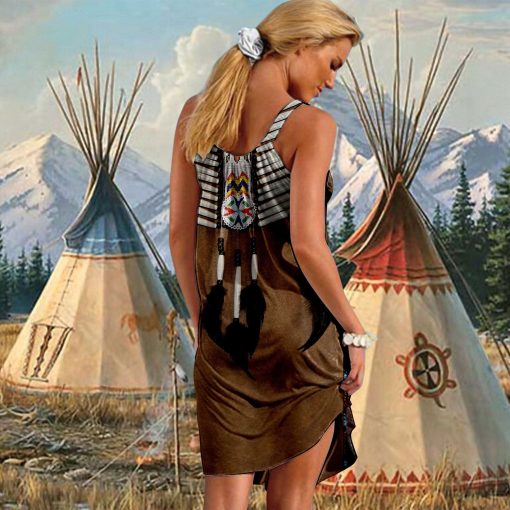 Gearhuman 3D American Native Sleeveless Beach Dress ZK2306217 Beach Dress
