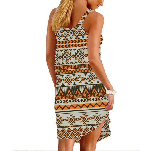 Gearhuman 3D American Native Sleeveless Beach Dress ZK2406214 Beach Dress