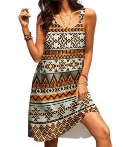 Gearhuman 3D American Native Sleeveless Beach Dress ZK2406214 Beach Dress