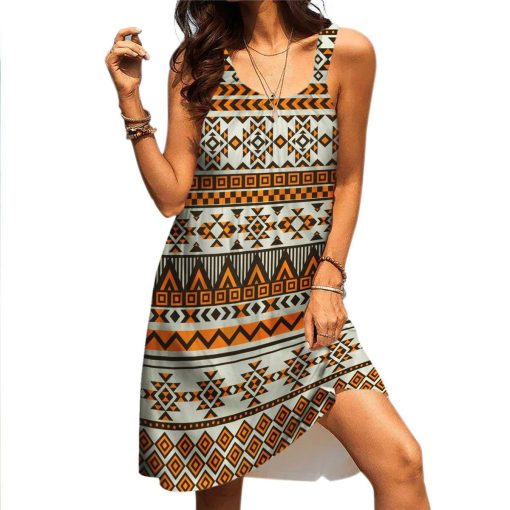 Gearhuman 3D American Native Sleeveless Beach Dress ZK2406214 Beach Dress